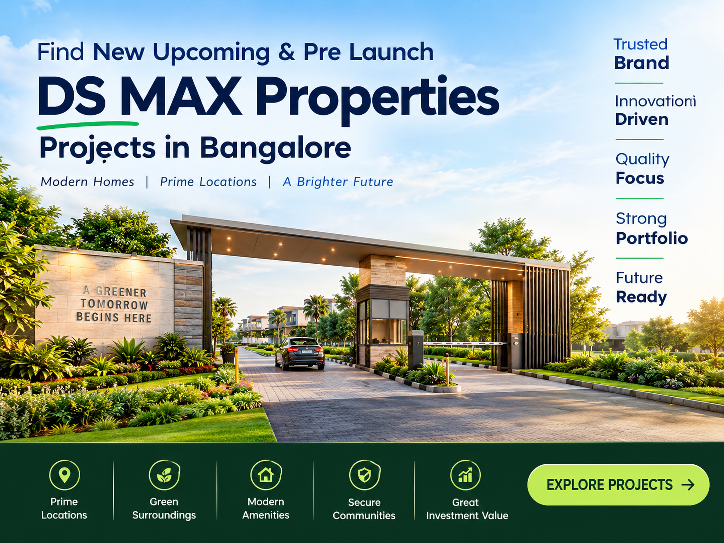 DS MAX Properties Upcoming Projects in Bangalore