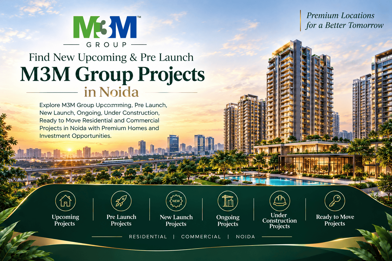 M3M Group Upcoming Projects in Noida